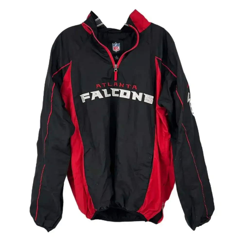 NFL Black/Red Polyester Windbreaker Jacket | Men’s Regular M